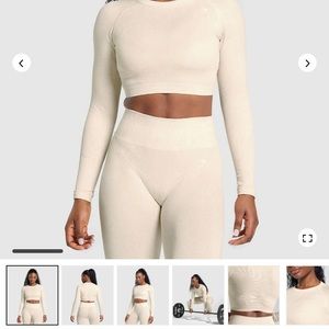 ADAPT FLECK SEAMLESS LONG SLEEVE CROP TOP